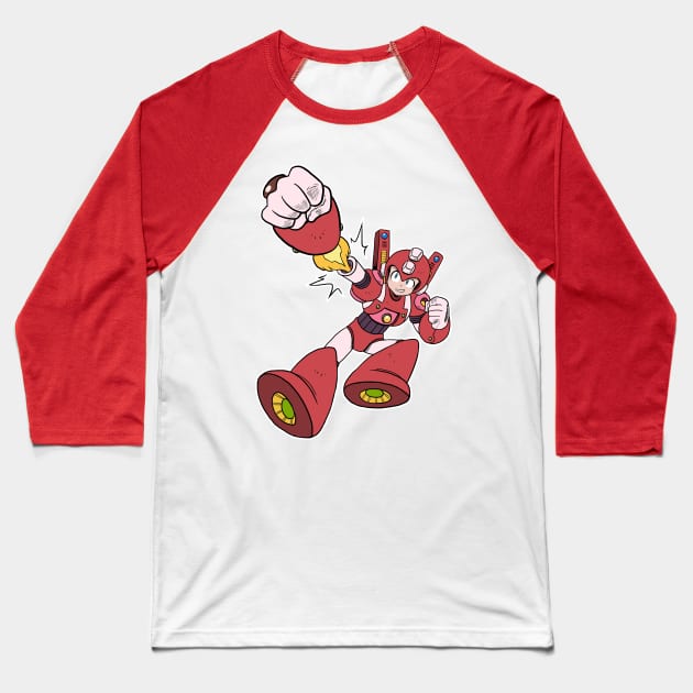 SUPER ROCKMAN Baseball T-Shirt by IanDimas